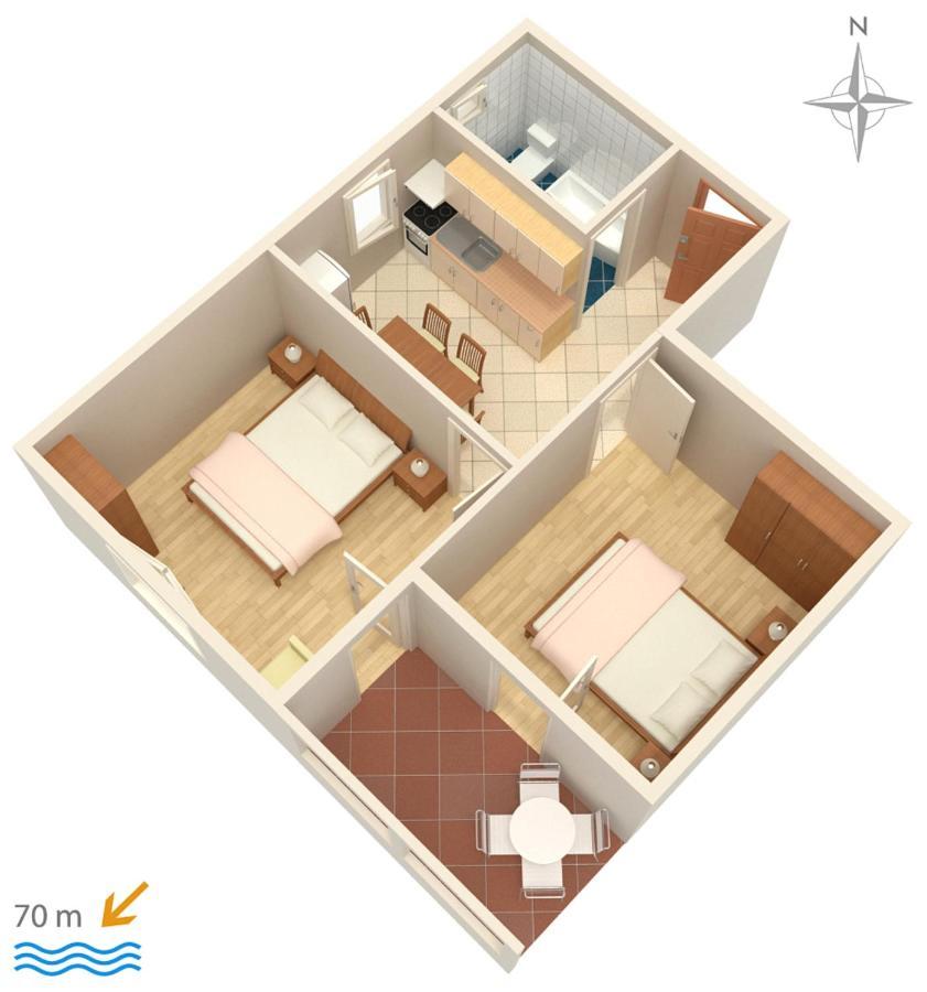 Apartments By The Sea Mandre, Pag - 3084 Kolan Zewnętrze zdjęcie
